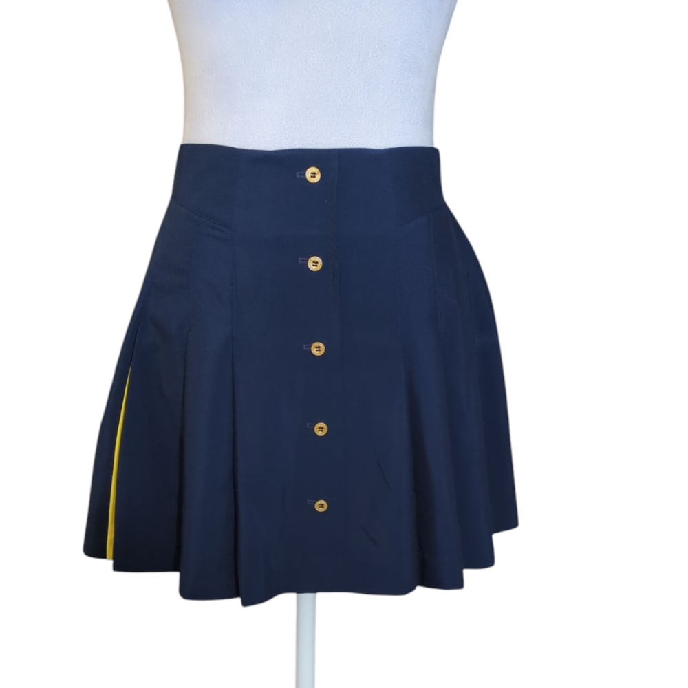 Tail Size 6 Navy Blue Button-Up Skirt